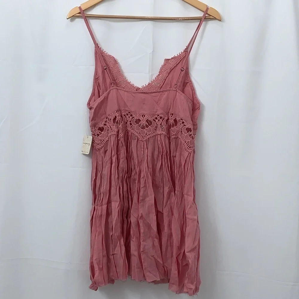 Free People‎ Intimately FP Rosaline Mini Dress Rosy Pink XS NWT F22M01306